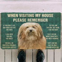 3d printed please remember havanese dogd house doormat non slip door floor mats decor porch doormat 02