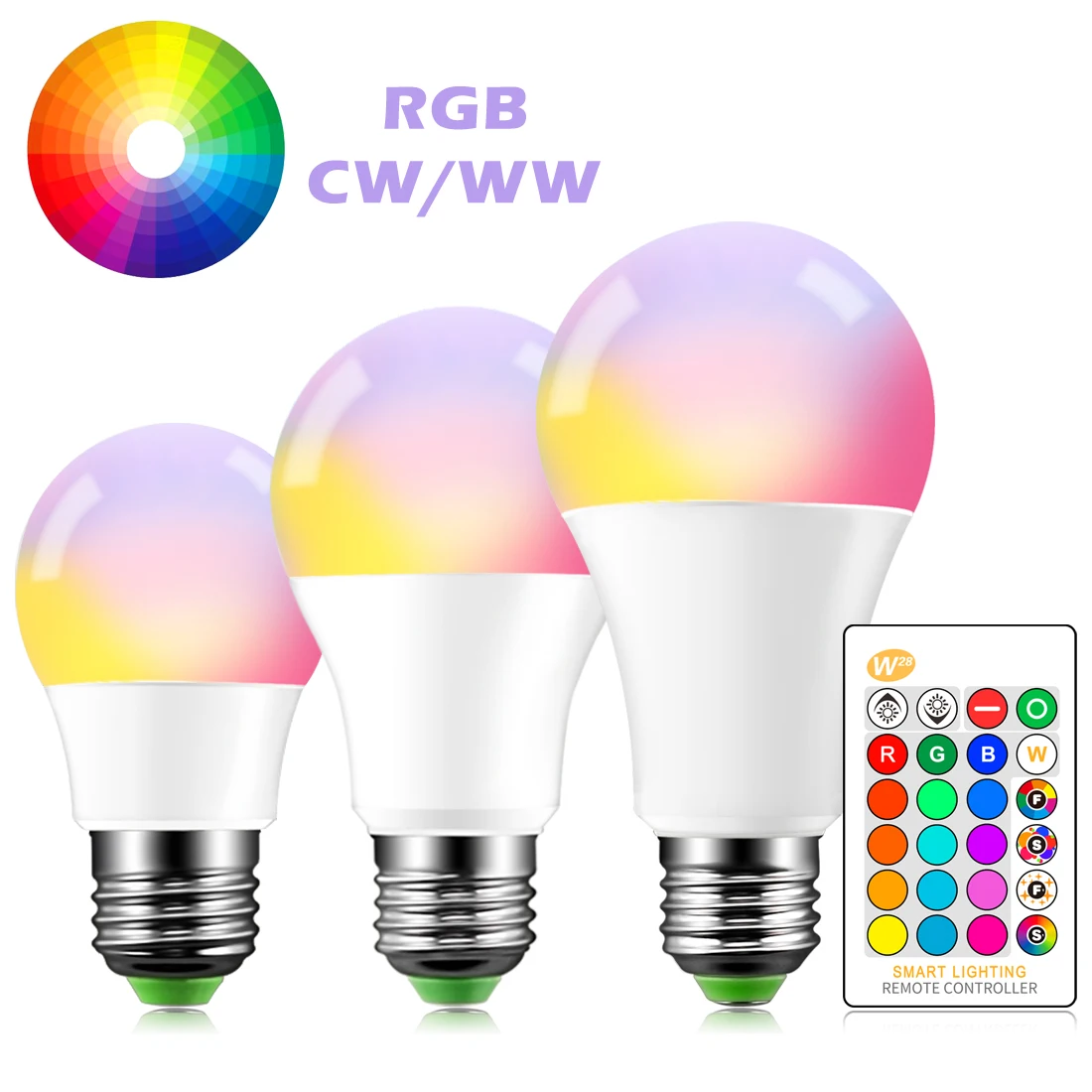 B22 E27 светодиодный светильник 5 Вт 10 15 16 меняющих цвет RGB волшебный 85 265 в 120 220 В