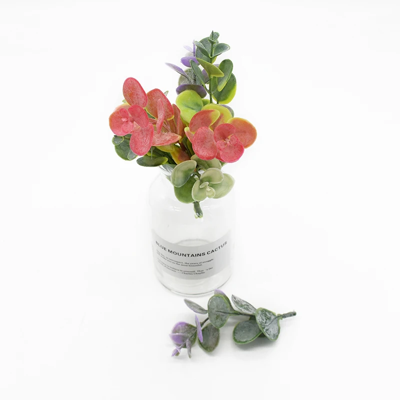 

20 Pieces Artificial Plant Leafs Home Decoration Accessories Wedding Diy Flower Arrangement Gardening Crafts Christmas Candy Box