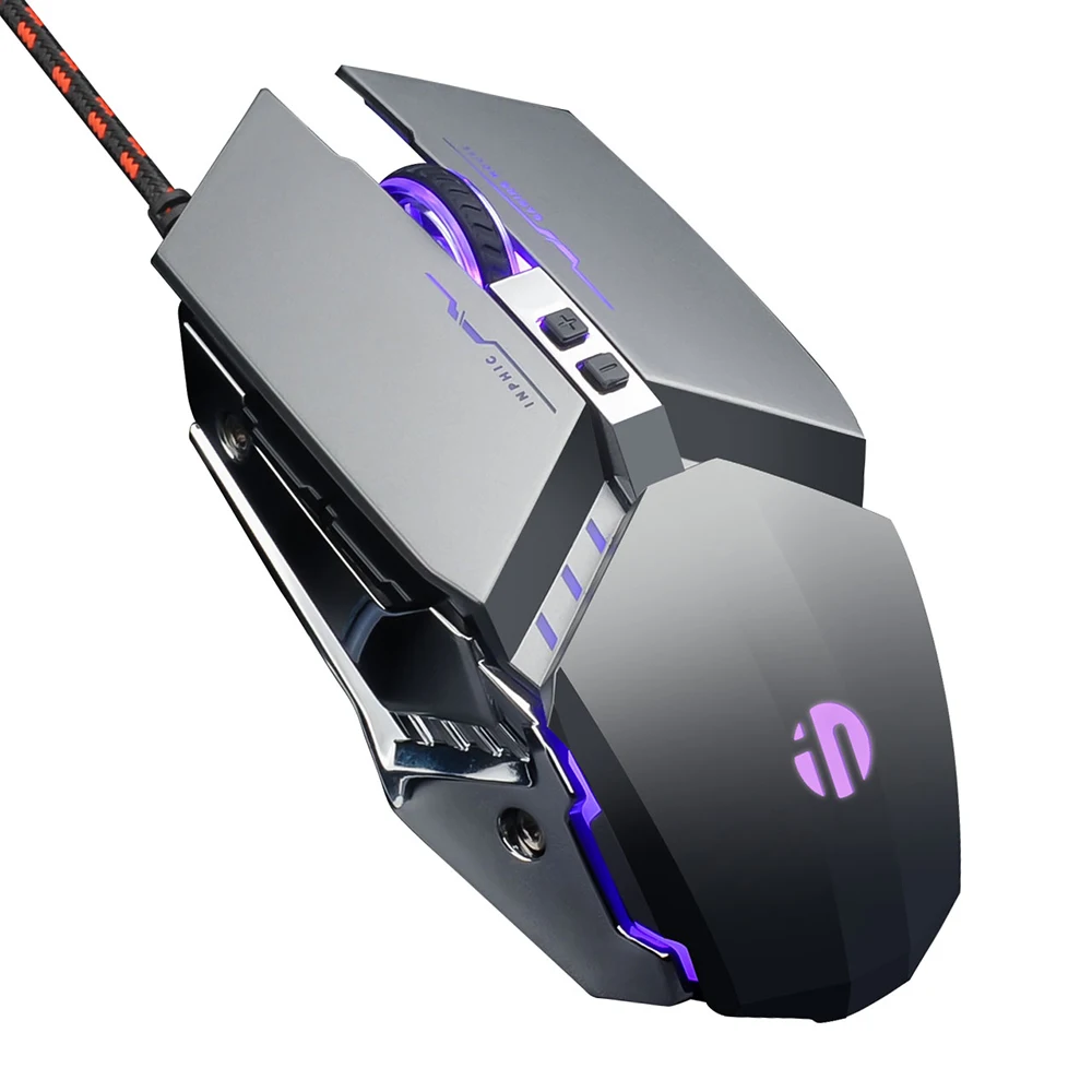 

Проводная игровая мышь USB 6 кнопок оптическая светодиодный компьютерная игровая мышь для портативных ПК Ноутбук для геймеров 4800 Точек на дю...
