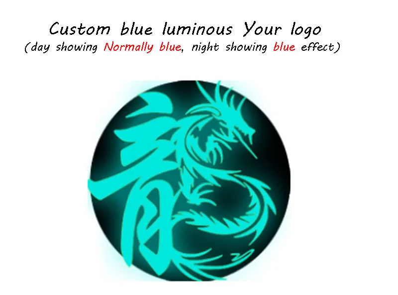 blue to blue effect 10 шт. ПУ светится в темноте теплопередача Винил Железный на футболке Пользовательский логотип светящаяся теплопередача-пленка светится в темном виниловом принте - Цвет: blue to blue effect