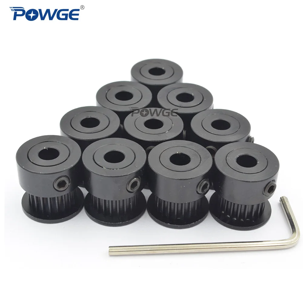 POWGE GT 20 Teeth 2GT 2M Timing Pulley Bore 4/5/6/6.35/8mm for 2MGT GT2 Synchronous belt width 6/10mm small backlash 20Teeth 20T |