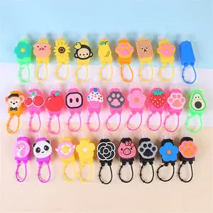 30 мл милый мультяшный животный силиконовый миниатюрный антисептик для рук