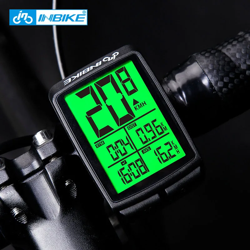 

INBIKE Bicycle Code Meter Luminous Bicycle Odometer Wireless Bicycle Speedometer Power Meter Cycling Bike Accessories