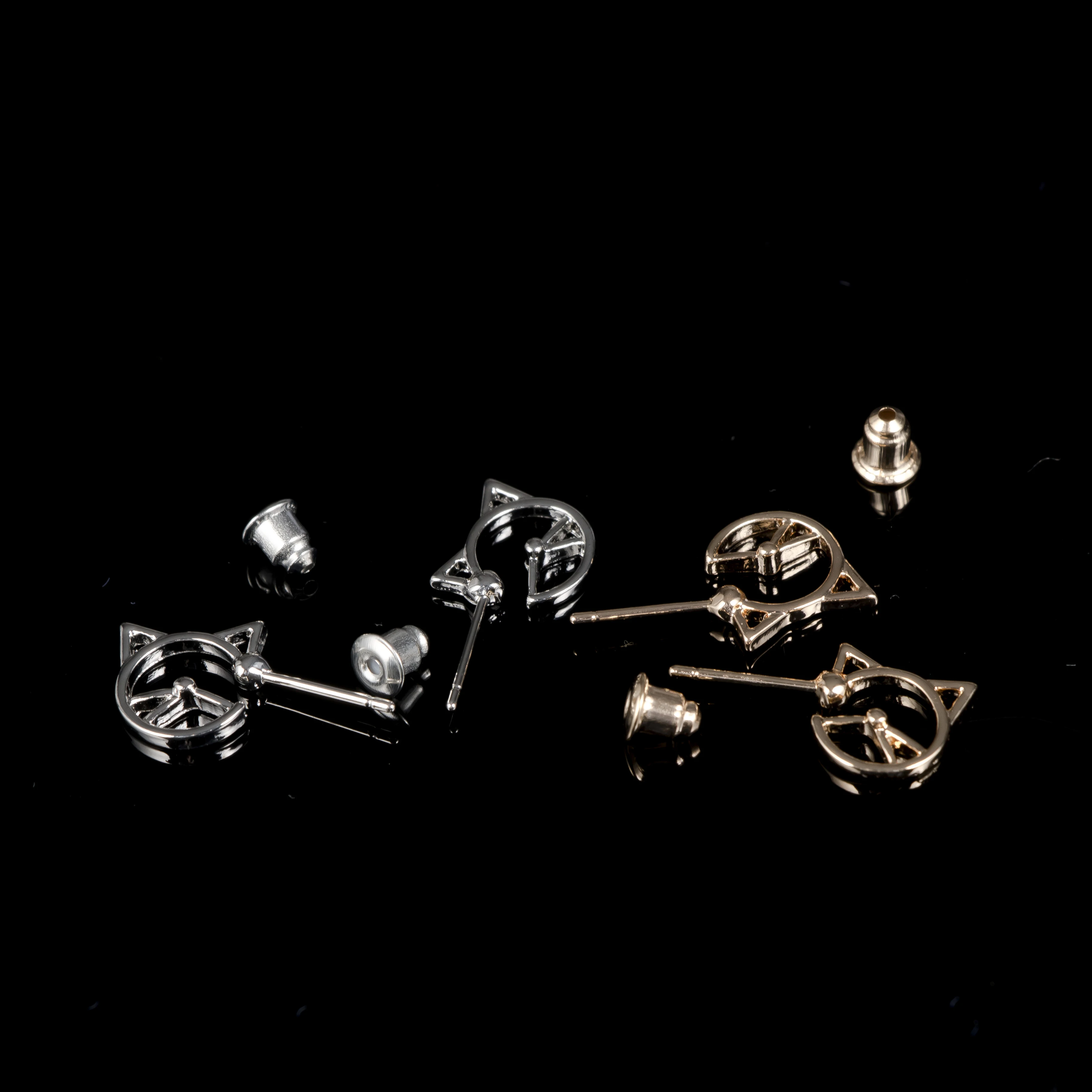 Серьги-гвоздики в форме кошки для девочек 1 пара | Украшения и аксессуары