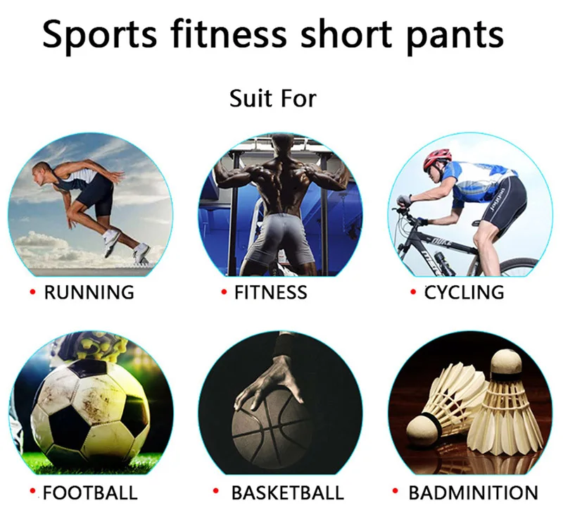 

Men's Fitness Sports Tights Suits Quick Dry Fitness T-shirt Breathable Shorts Basketball Running Cycling Training Clothes