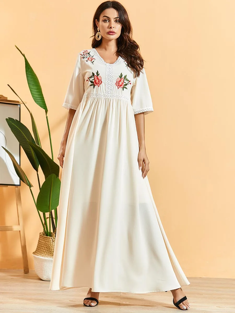 Женское длинное Кружевное платье макси размера плюс белые вечерние платья