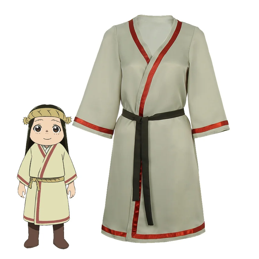 Takerlama 2021 To Your Eternity Cosplay March Costume Dress Girl Woman Robe with Black Belt Anime Cos Halloween Outfits
