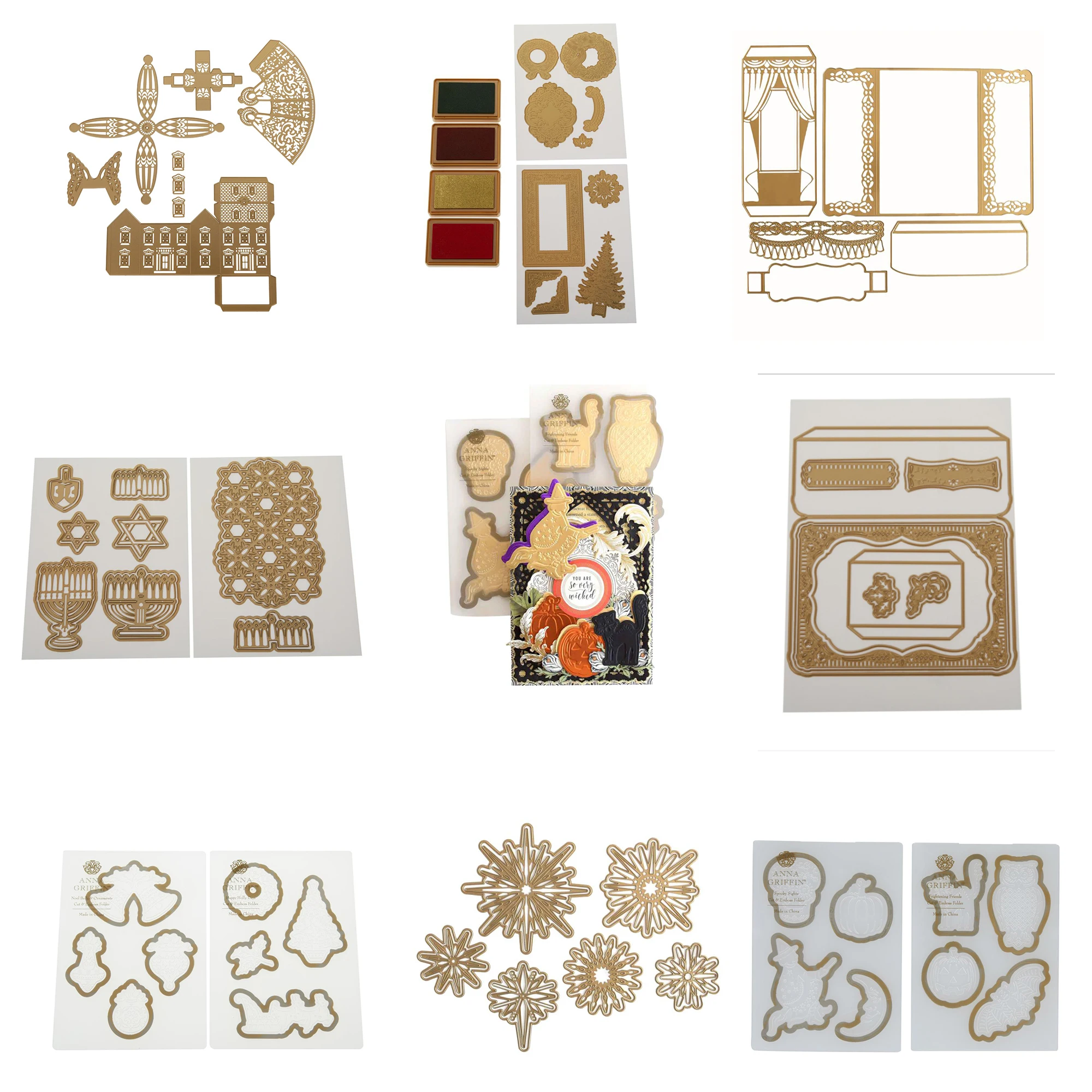 

3D Christmas Ornament Photo Card Easel Metal Craft Cutting Dies For Diy Scrapbooking Paper Diary Decoration Embossing 2021 New