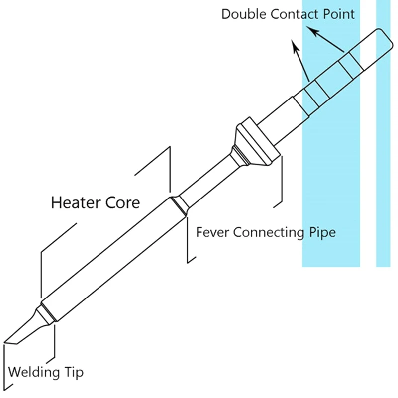 TS100 Мини Цифровой паяльник головка Замена бит Карманный Электрический утюг мини