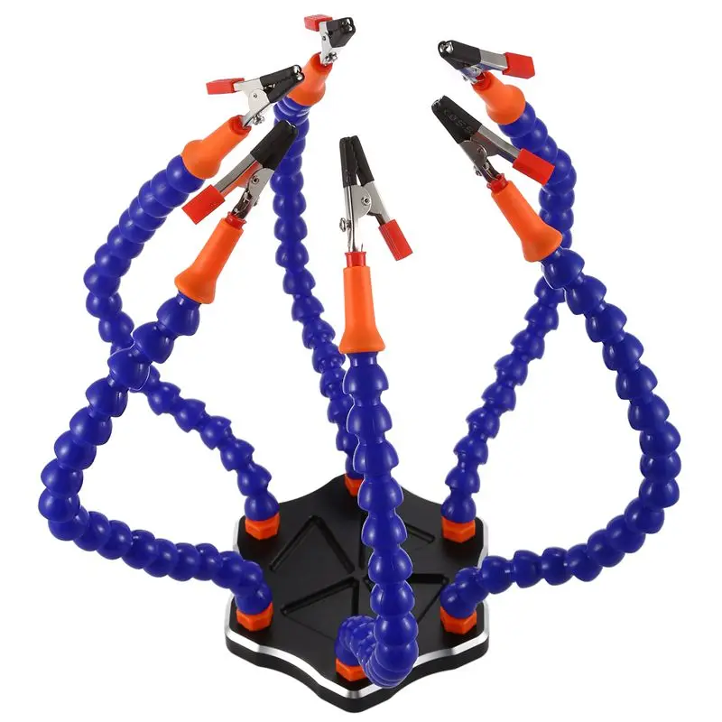 Вспомогательный ручной инструмент для пайки 6 гибких рычагов шестислойная