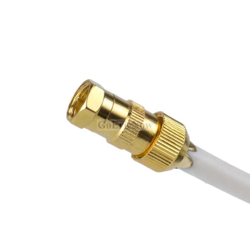 1 шт. РЧ коаксиальный припоя Бесплатная 50ohm золотое покрытие F разъем со штекером