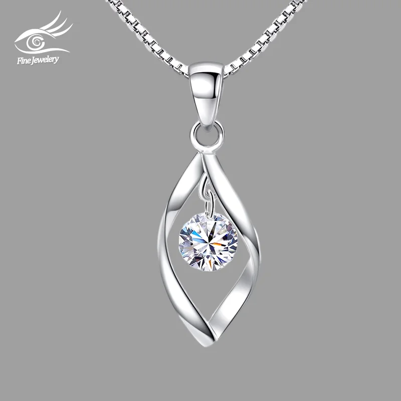 

Simple Water Drop Necklaces for Women 2021 Statement Zircon Stone Pendants Necklace Wedding Bridal Jewelry