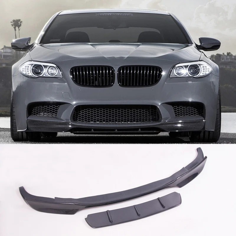 B449 V Стиль углеродного волокна передний спойлер для BMW 5-Series F10 M5 | Автомобили и