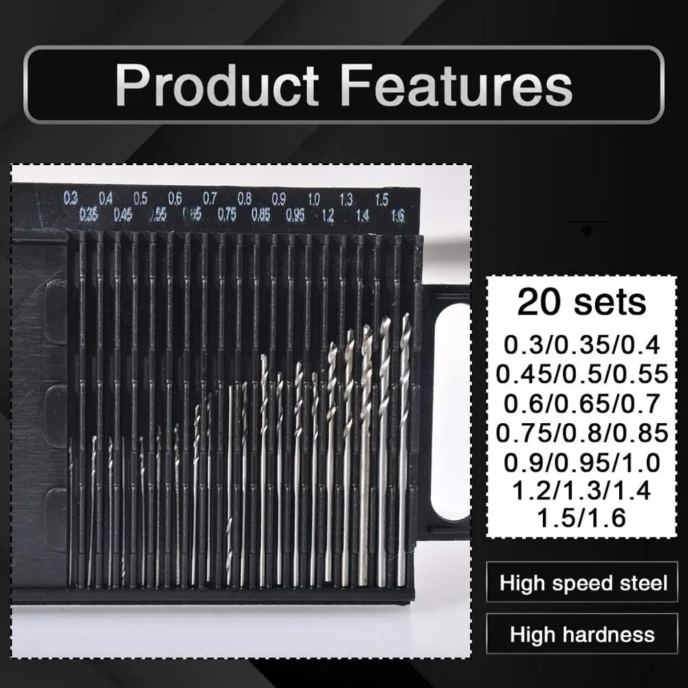 Высокая Скорость Сталь спиральное сверло небольшое Диаметр 0 3 1 6 мм прочное