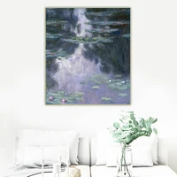 citon claude monet%e3%80%8awater lilies1907%e3%80%8bcanvas art oil painting artwork poster picture wall background decor home indoor decoration