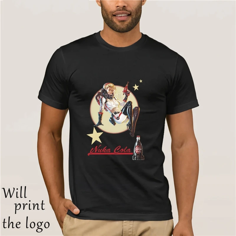 NUKA COLA PIN UP GAMER ragaza Сексуальная винтажная Ретро дивертент Футболка Harajuku Cotone A Maniche