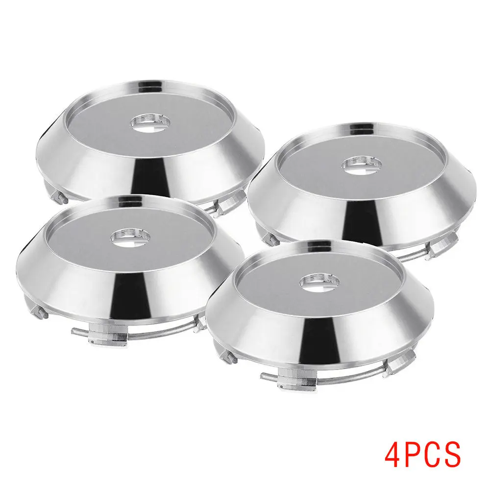 4 шт. 58 мм Универсальные хромированные колпачки на ступицу колеса автомобиля
