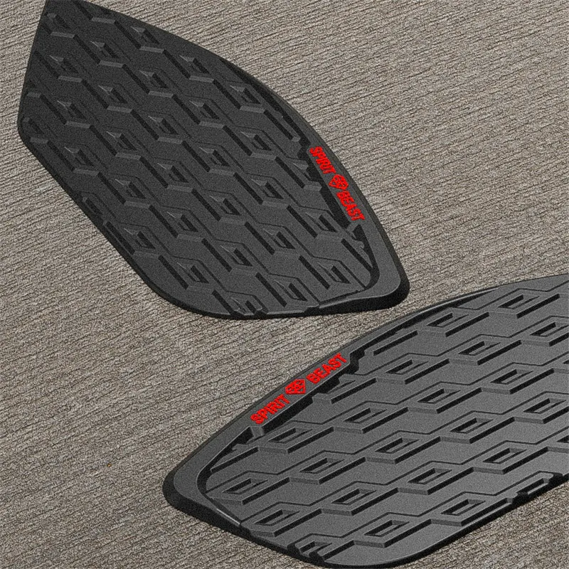 

A Pair Motorcycle Fuel Sticker Black Rubber Side Gas Knee Grip Traction Pads Modification Accessories For VOGE 300AC
