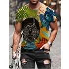Хит продаж; Мужские летние цветная печать мужская футболка Свободная Повседневная одежда в стиле хип-хоп спортивный костюм, спортивная одежда для мужчин, футболка с коротким рукавом мужская XXS-6XL