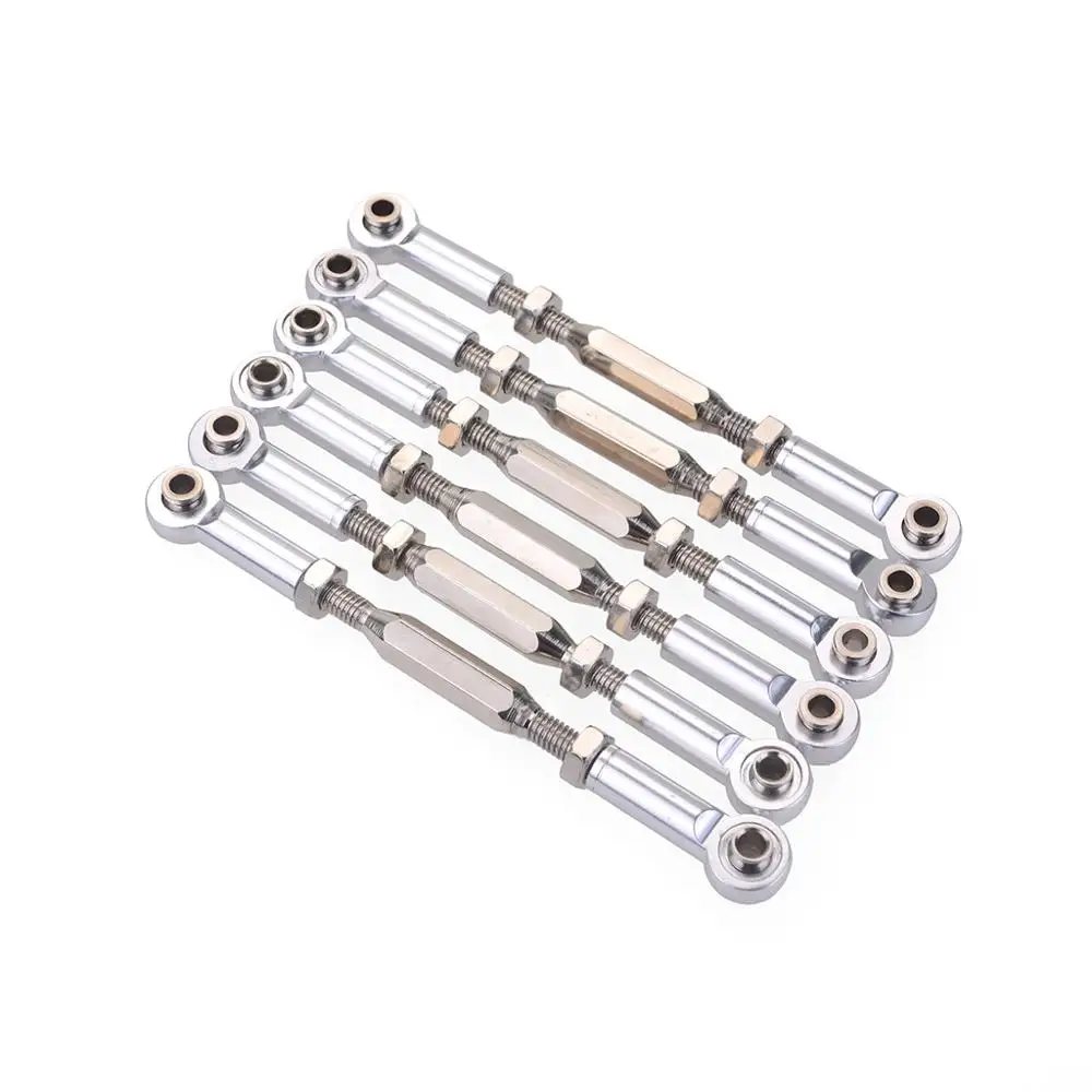 6Pcs 81mm Aluminium Steering Linkage Rod Turnbuckle for RC 1/10 Redcat Traxxas EPX HSP ZD Racing HPI Monster Truck Buggy truggy | Игрушки и