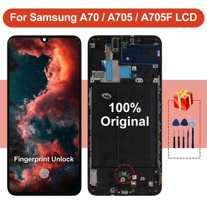 Оригинальный Для Samsung Galaxy A70 2019 ЖК дисплей SM A705FN/DS экран сенсорная панель