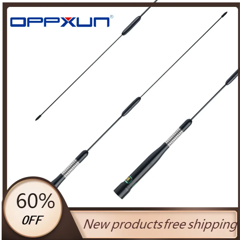 

OPPXUN Original Nagoya Mobile Radio Antenna SP-45 Dual Band 2.15/5dBi High Gain Aerial for FT-7800R TM-271 TM-471 TH-9800 VV-985