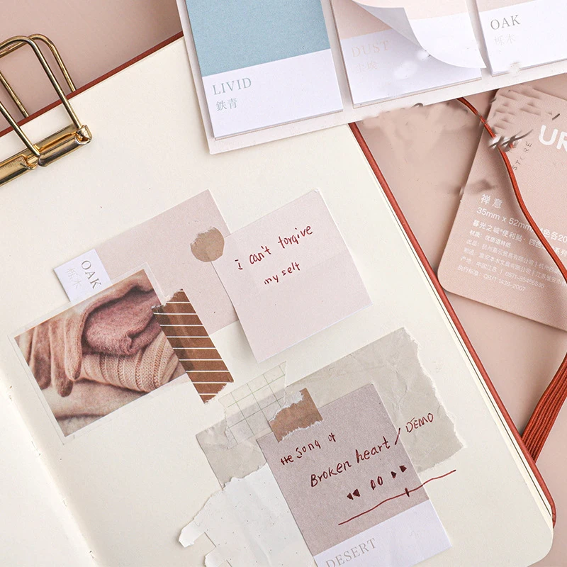 * Колесо из четырех цветов серии Kawaii милый липкий блокнот для заметок дневник