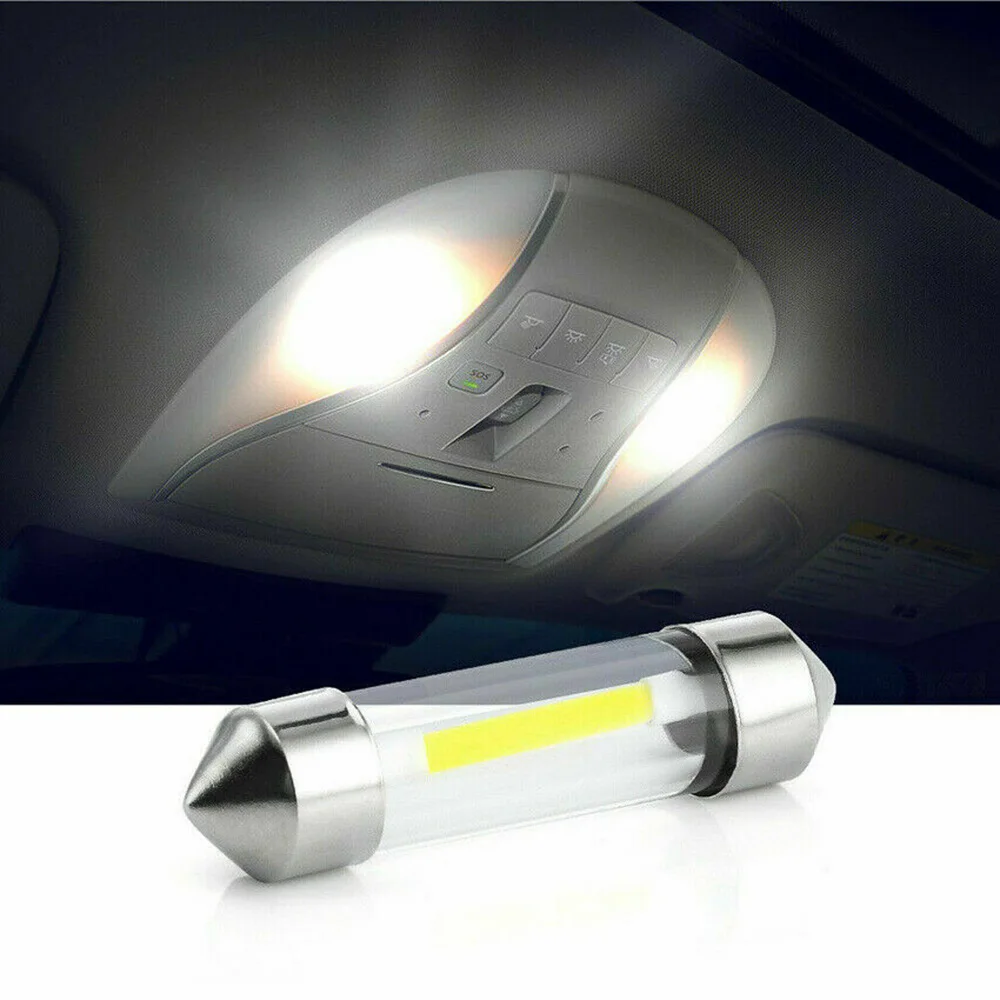 

10pcs LED 1.5W Durable Car C5W Interior Glass Festoon Reading Light 12V
