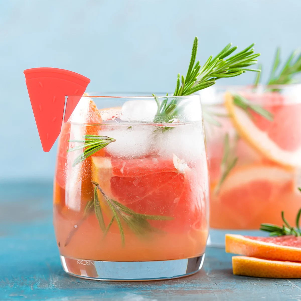 

6Pcs Fruit Pattern Silicone Wine Glass Premium Durable Drink Marker for Drinks Cups Beverage Glasses Wine Glass