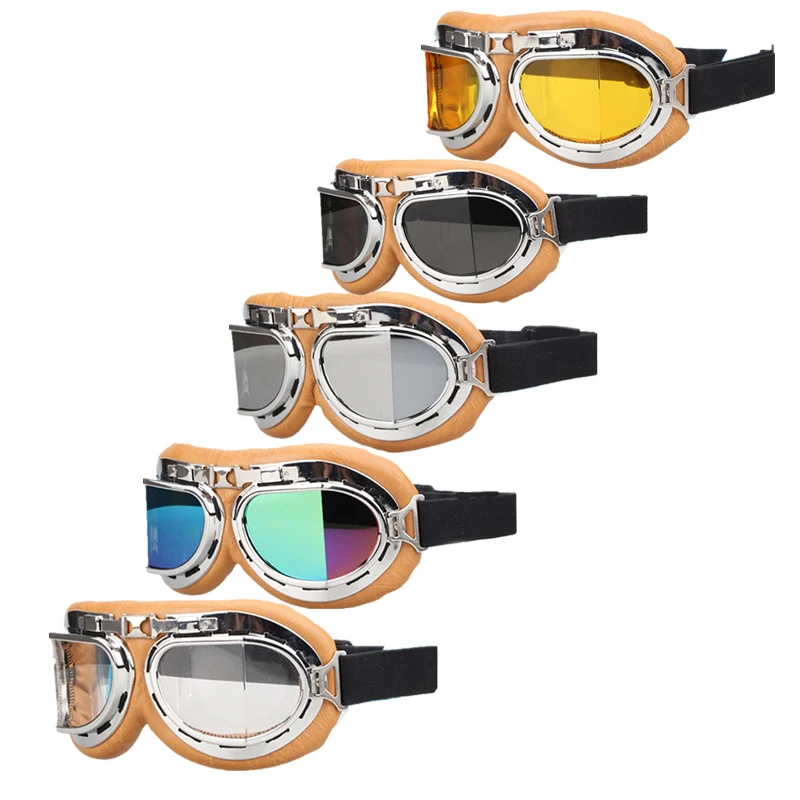 

Мотоциклетные шлемные очки с желтой оправой, очки для гонок по бездорожью, квадроциклы, внедорожники