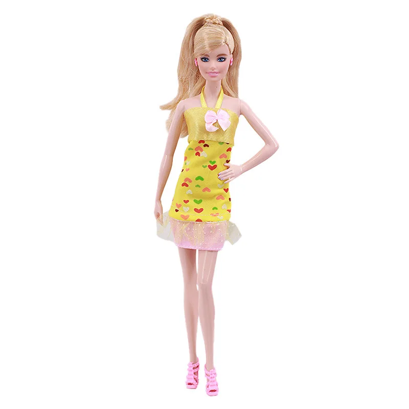 

2021 Vintage Milan Fashion Jeans Dress Outfit Suit Sets for Barbie BJD FR SD Doll Clothes Collection Accessories Toys for Girl