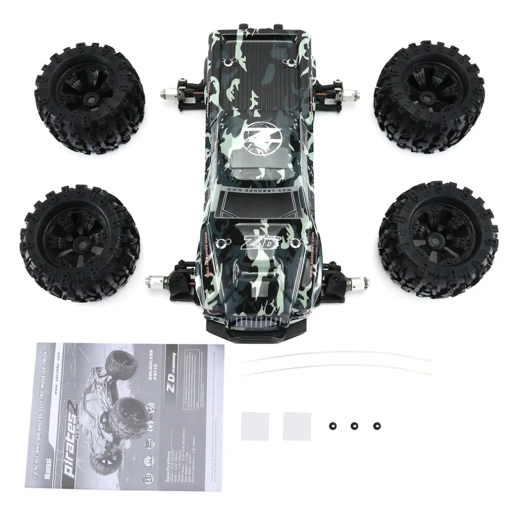 ZD Racing MT8 pyates3 радиоуправляемая Игрушечная машина 1/8 2,4 г 90 км/ч Электрический бесколлекторный Радиоуправляемый гоночный автомобиль внедорожная модель большой ноги Монстр RTR/Рама автомобиля