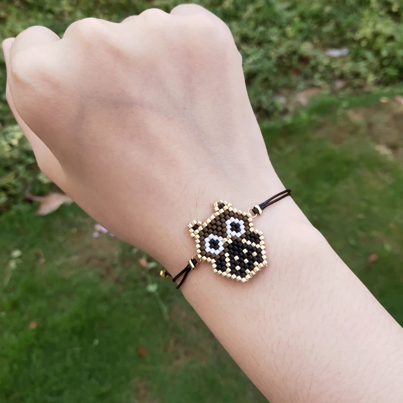 FAIRYWOO подвеска в виде животных ювелирные изделия плетеные браслеты с бусинами