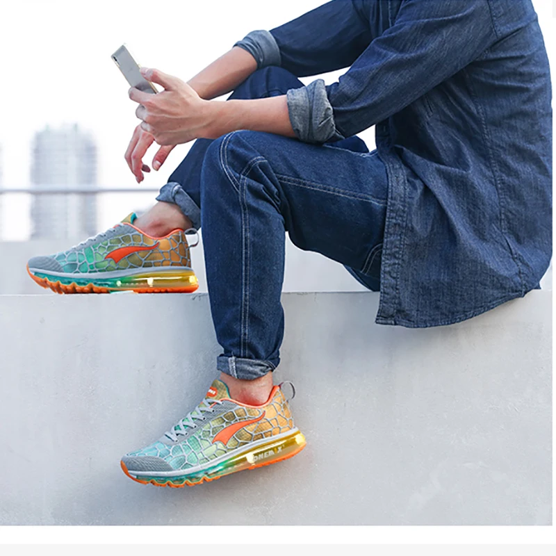 ONEMIX Men Running Shoes Light Women Sneakers Soft Breathable Mesh Deodorant Insole Outdoor Athletic Walking Jogging Shoes