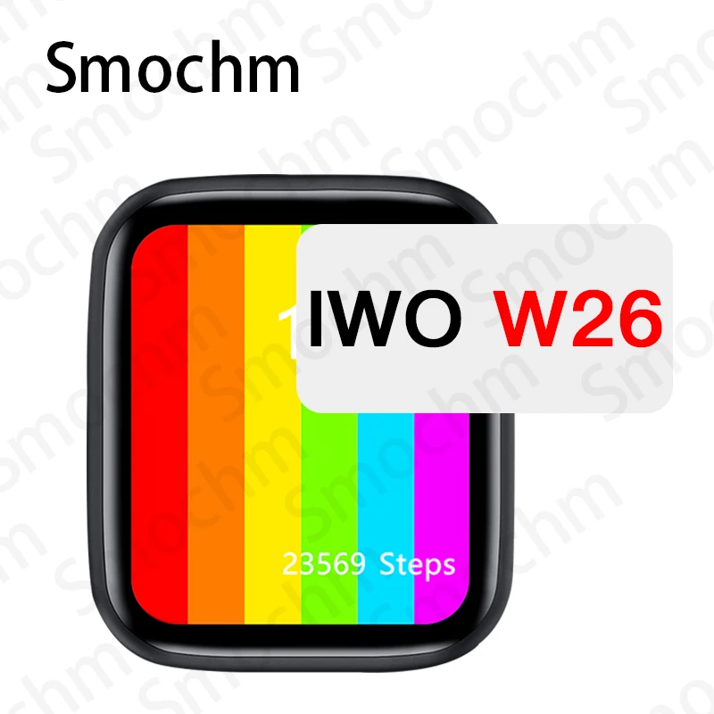 

Smochm IWO W26 W26M Watch 6 Smart Watch 44MM40MM Infinite Screen Waterproof HeartRate Temperature Blood Pressure for iOS Android