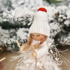 Украшения для новогодней елки, кукла-ангел, кулон для девочки, новый год 2022, украшения для новогодней елки, рождественский подарок для детей