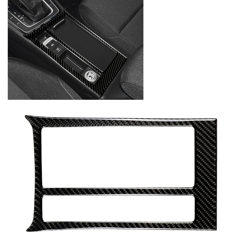 

Для Volkswagen VW Golf 7 2013-2017 держатель стакана для воды держатель для напитков панель Крышка отделка АБС углеродное волокно стикер формовочная пол...