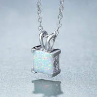 the latest elegant lady fashion beautiful opal pendant necklace wedding jewelry lady necklace