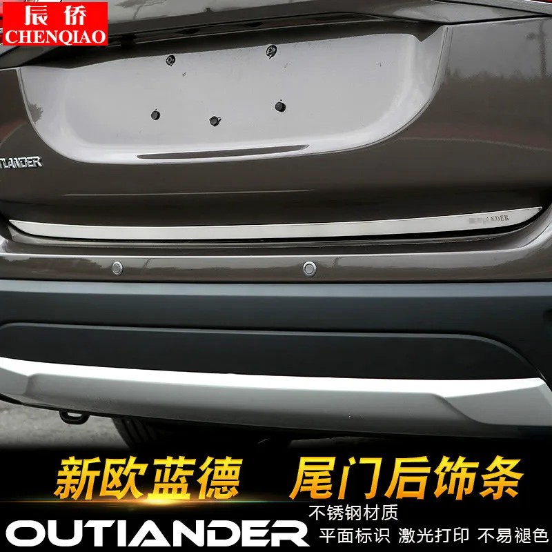 Для Mitsubishi Outlander 2013-2019 Высокое качество нержавеющая сталь задние ворота украшения