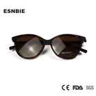 Солнцезащитные очки женские, кошачий глаз, поляризационные, с магнитной оправой, 53 мм, TR90