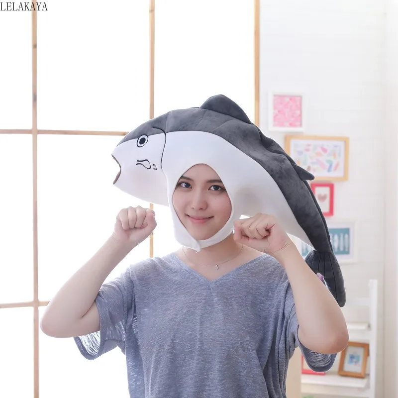 Соленая рыба шляпа Творческий головные уборы для вечеринки животных головного