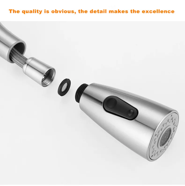 Бессвинцовый кухонный смеситель из нержавеющей стали с матовым покрытием 10 лет