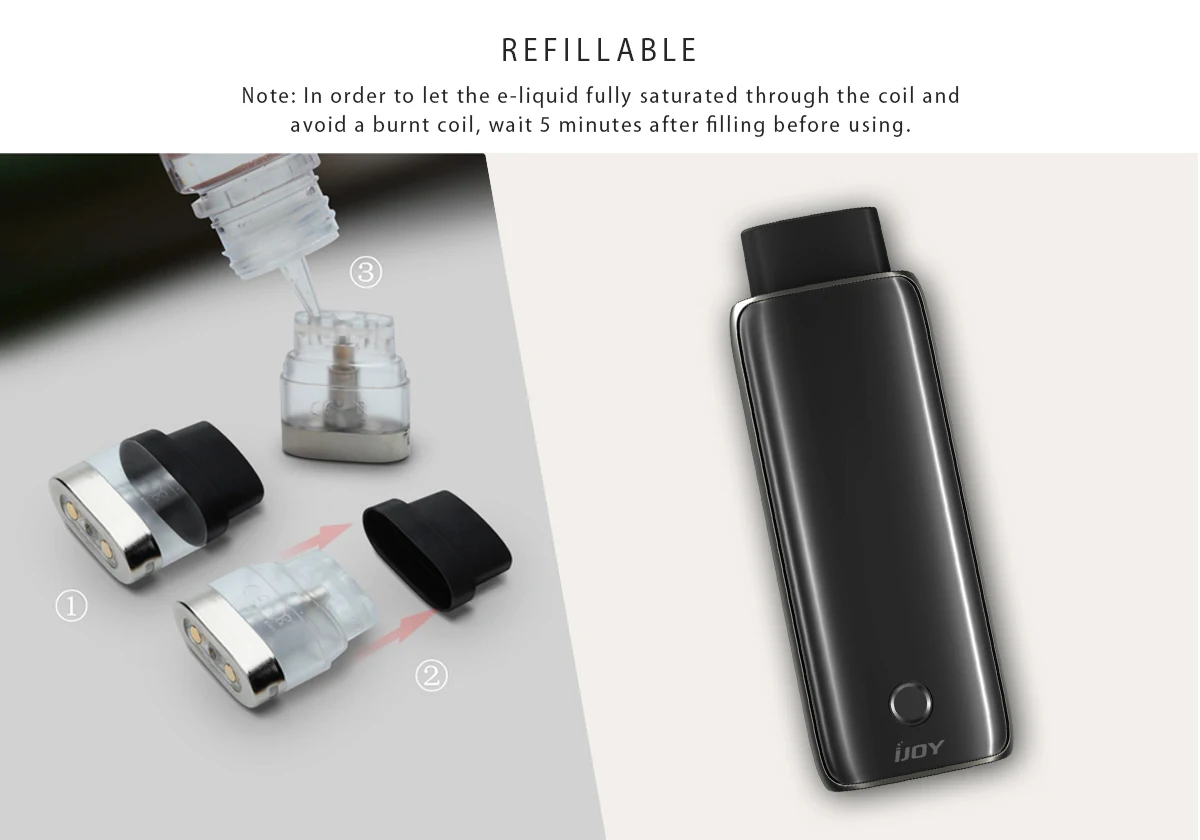 Новейший стартовый набор IJOY Neptune Pod 650 мАч встроенный аккумулятор легкий Топ