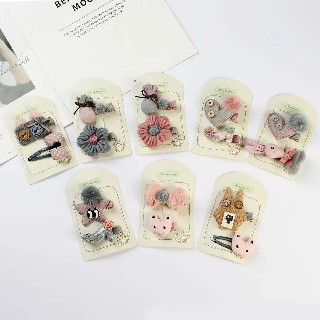 Детская заколка для волос из двух частей Корейская версия маленькой принцессы