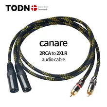 CANARE HIFI Stereo RCA Cable Stereo RCA Cable High-performance Premium Hi-Fi Audio cable RCA to XLR Interconnect Cable