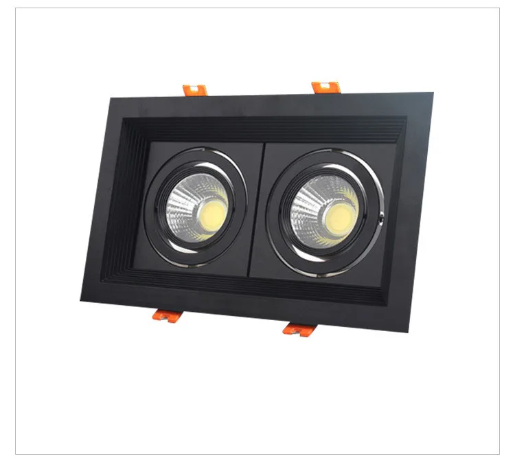 1 шт. сверхъяркий утопленный квадратный светодиодный светильник с регулируемой