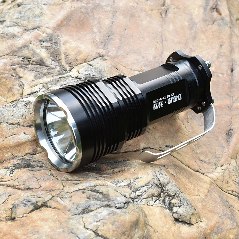 

Hunting Outdoor Security Flashlight Led Rechargeable Powerful Flashlight Spearfishing Convoy Jetbeam Lanterna Portable Lighting