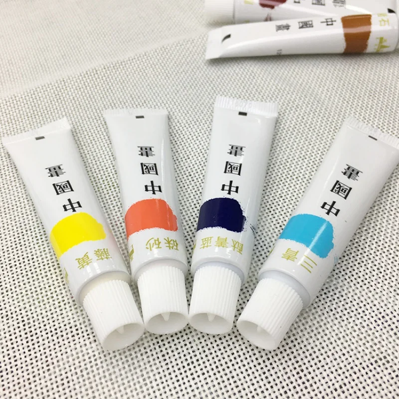 Набор пигментных пигментов для китайской краски 18/24 цветов 5/12 мл трубчатые