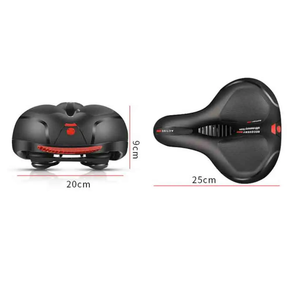 

Bicycle Saddle with Red Taillight MTB Bike Seat Cushion Comfortable Riding Saddles for Bike Accessories Soft Bicycle Mat